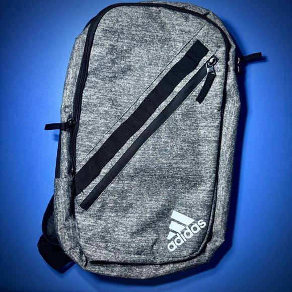 NWT Adidas Prime Sling Backpack Gray - Picture 2 of 5